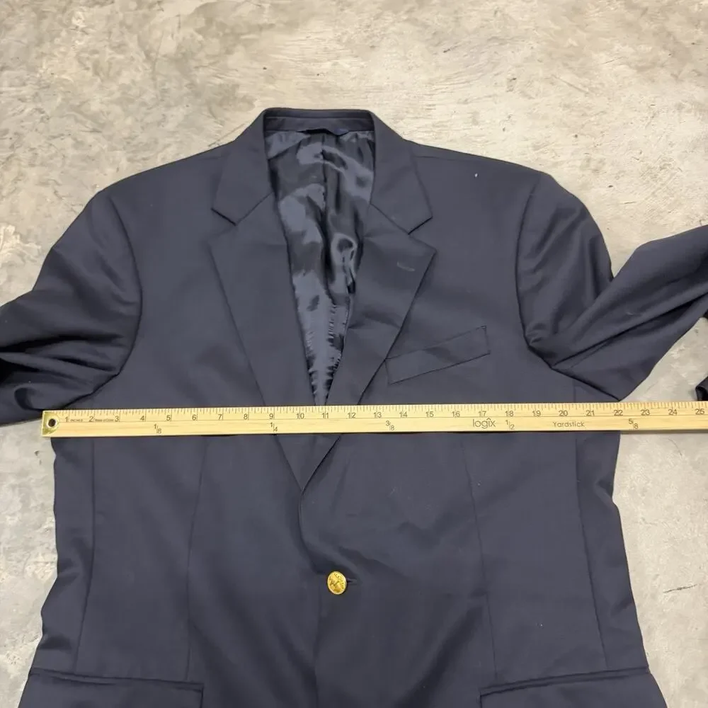 Brooks Brothers Madison Fit Navy Blazer Wool 43L